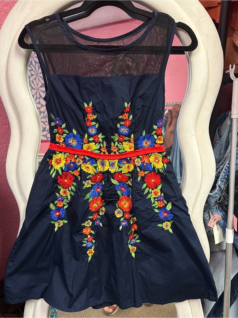 EShakti floral embroidered dress
